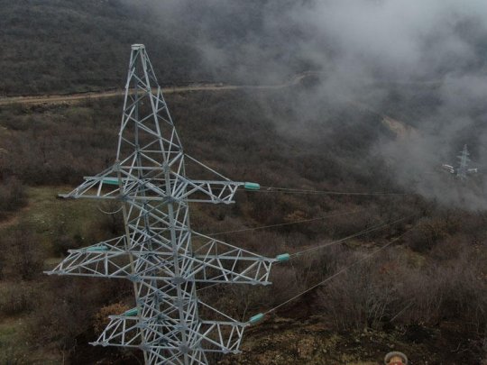 Şuşaya 110 kV-luq yüksəkgərginlikli elektrik xətti çəkilir - VİDEO