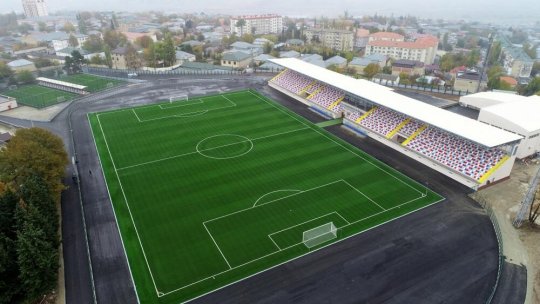 Prezident İlham Əliyev və birinci xanım Mehriban Əliyeva Şamaxı şəhər stadionunun açılışında iştirak ediblər